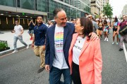 Vice President Kamala Harris and Second Gentleman Douglas Emhoff participate in the Capital Pride Walk and Rally.