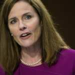 Amy Coney Barrett speaks at the first day of her confirmation hearing.