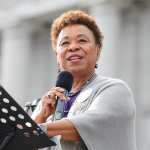 U.S. Rep Barbara Lee speaks onstage at Civic Center Plaza during the Women's March San Francisco on January 19, 2019 in San Francisco, California.