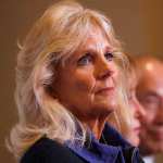 A close-up photo of Jill Biden.