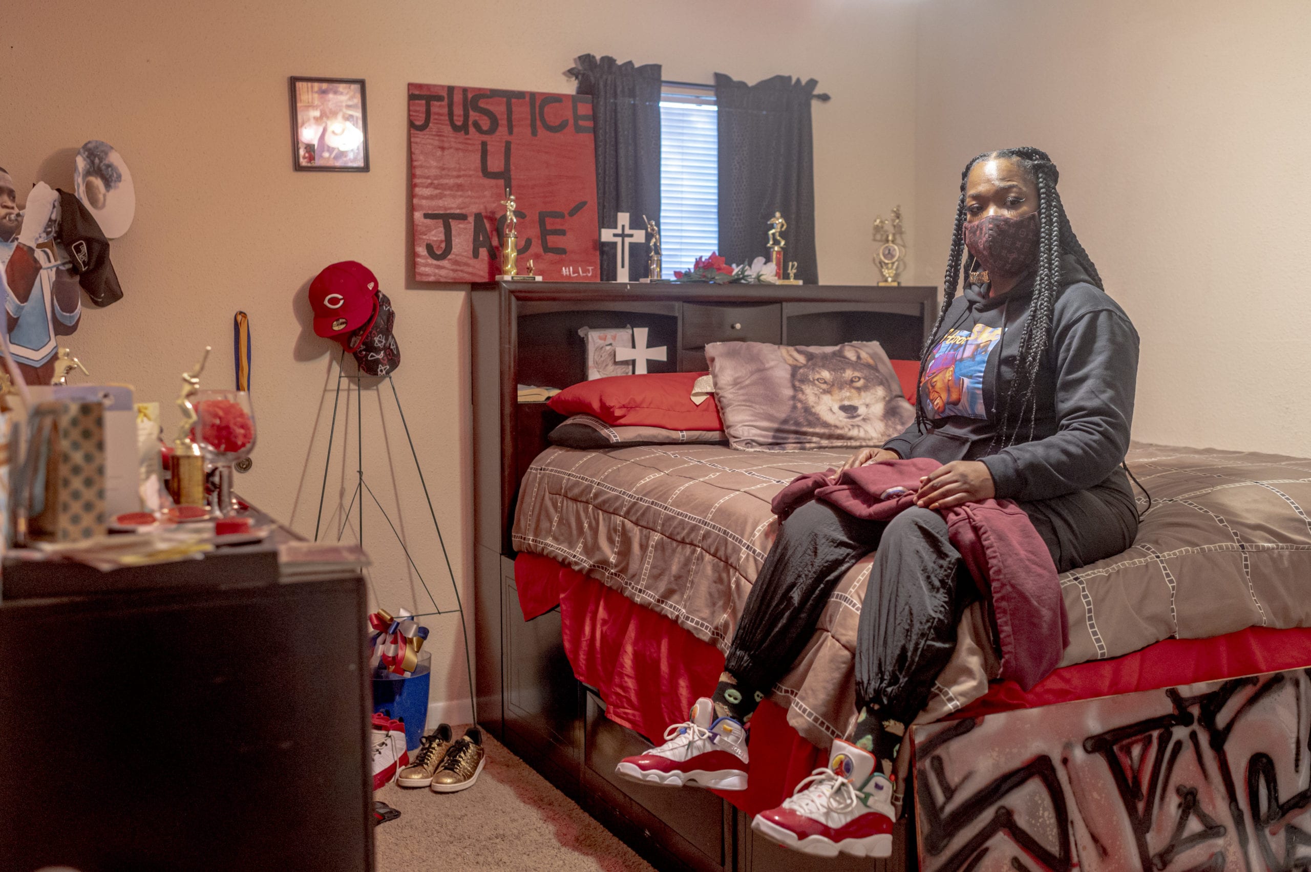 For Shanta Scott, eviction would mean packing up her late son’s bedroom, her last physical tether to him.