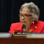 Rep. Joyce Beatty asks questions at a hearing.