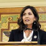 South Dakota Gov. Kristi Noem gives her first State of the State address.