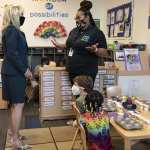 Jill Biden takes a classroom tour