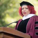 Nikole Hannah-Jones addressed graduates at Morehouse College on May 16, 2021