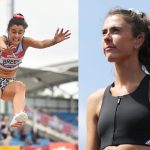 Olivia Breen of Portsmouth jumps in the Womens Long Jump Final during Day Three of the Muller British Athletics Championships.