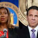 Diptych of New York Attorney General Letitia James and Ne York Governor Andrew Cuomo