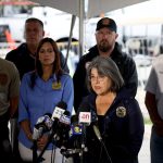 Miami-Dade County Mayor Daniella Levine Cava speaks at a news conference.