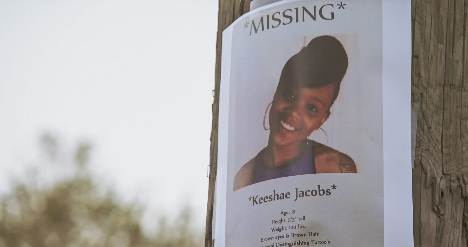 A missing poster of Keeshae Jacobs.