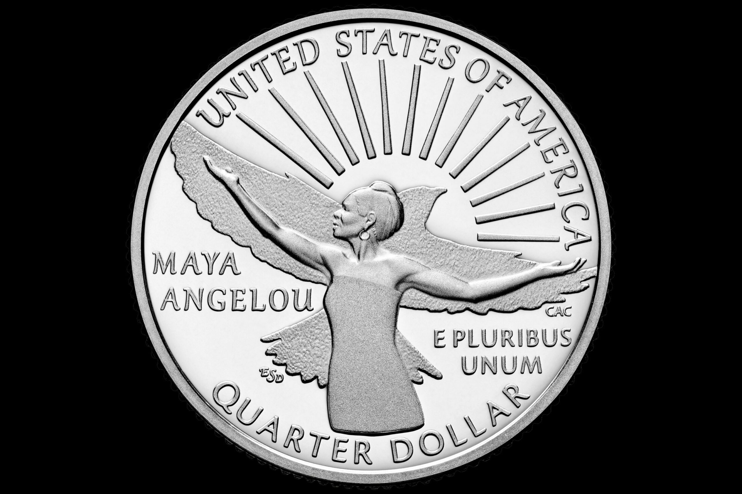 Maya Angelou quarter coin