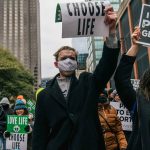 Anti-abortion rights demonstrators march during the 