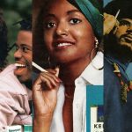 collage of three ads for menthol cigarettes featuring black couples and a black woman.