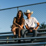 Dylan Brandt and his mother, Joanna Brandt sit on