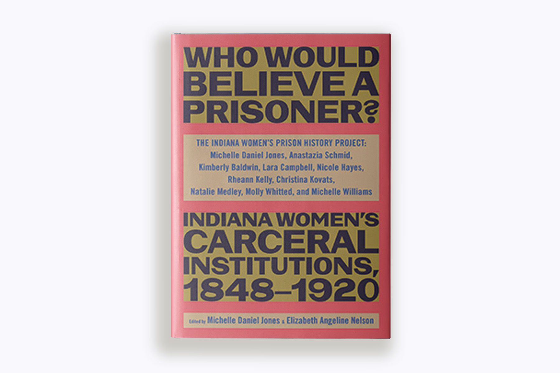 A photo illustration of "Who would believe a prisoner?" book cover.