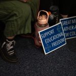 Signs that read 