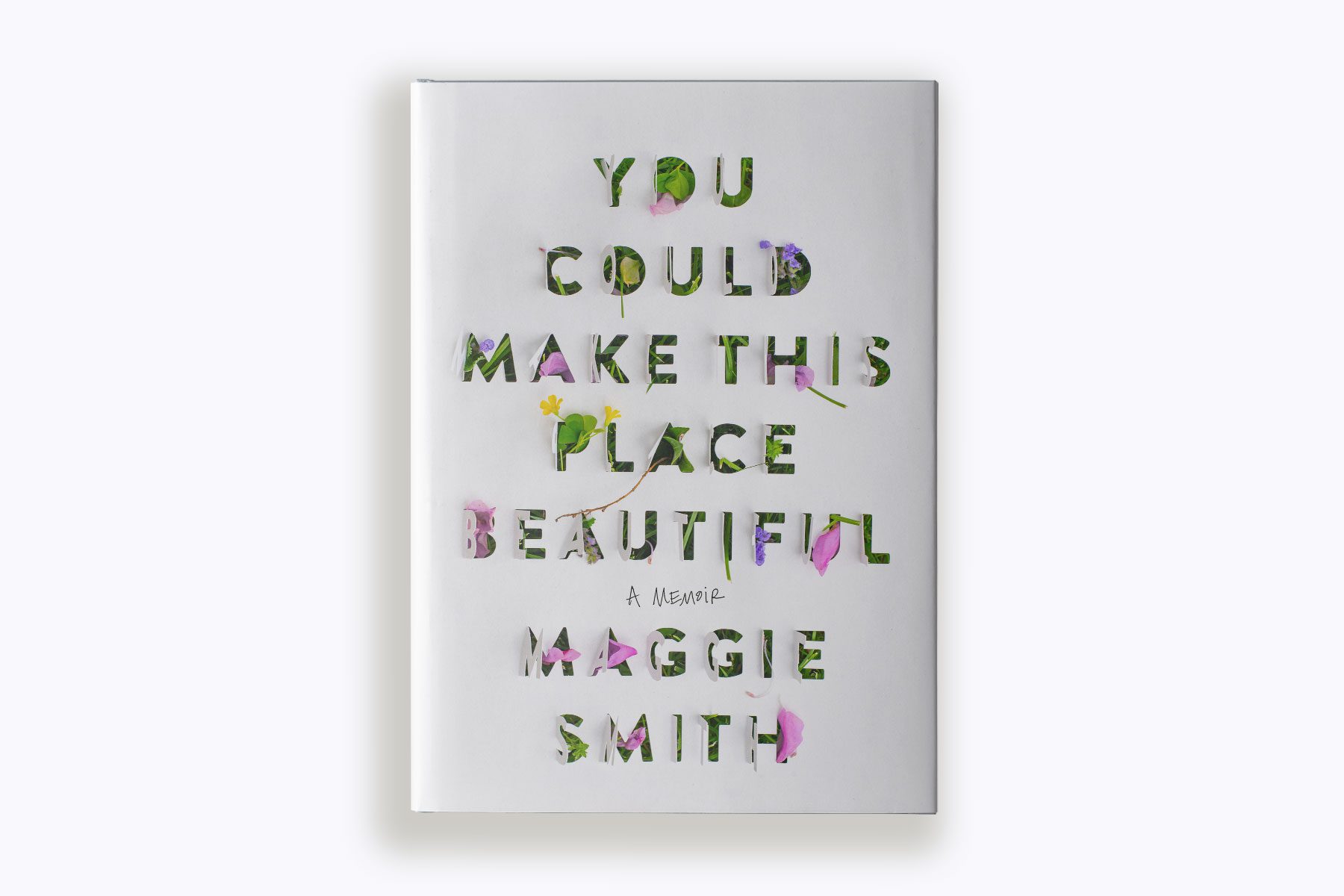A photo illustration of "You Could Make This Place Beautiful" book cover.