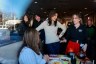 Nikki Haley makes a campaign stop to greet people at MaryAnn's diner on January 21, 2024, in Derry, New Hampshire.