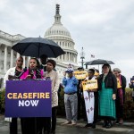 Rep. Summer Lee speaks at a press conference in front of the U.S. Capitol.