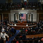 President Biden delivers the State of the Union address in the House Chamber of the Capitol.