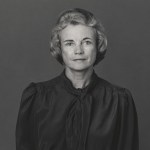 A portrait of Sandra Day O'Connor by Michael Arthur Worden Evans