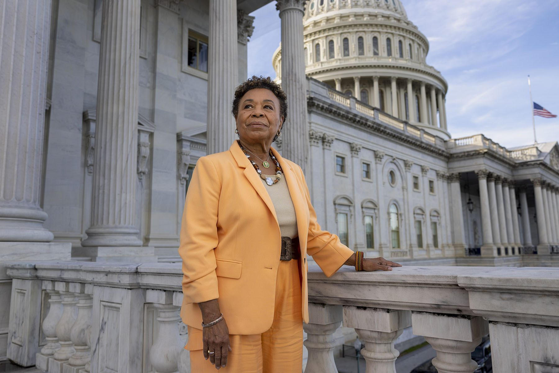 Barbara Lee poses for a portrait at the Capitol