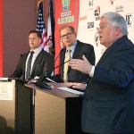 West Virginia gubernatorial candidates participate during a GOP debate.