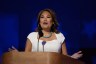 Rep. Veronica Escobar speaks onstage at the DNC.