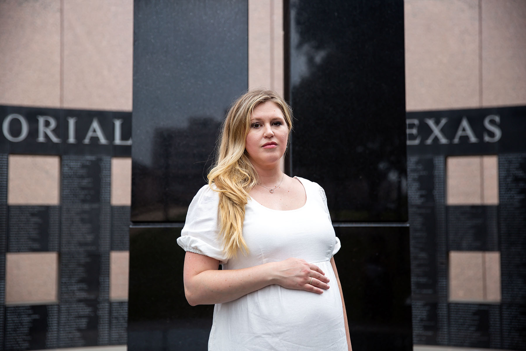 Lauren Miller poses for a portrait at the Texas State Capitol in Austin, Texas.