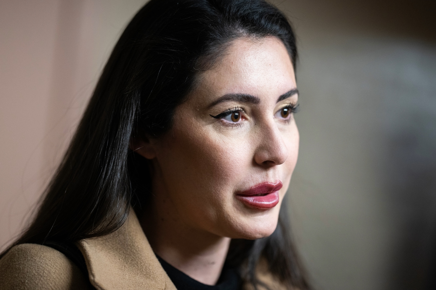 Rep. Anna Paulina Luna speaks with reporters.