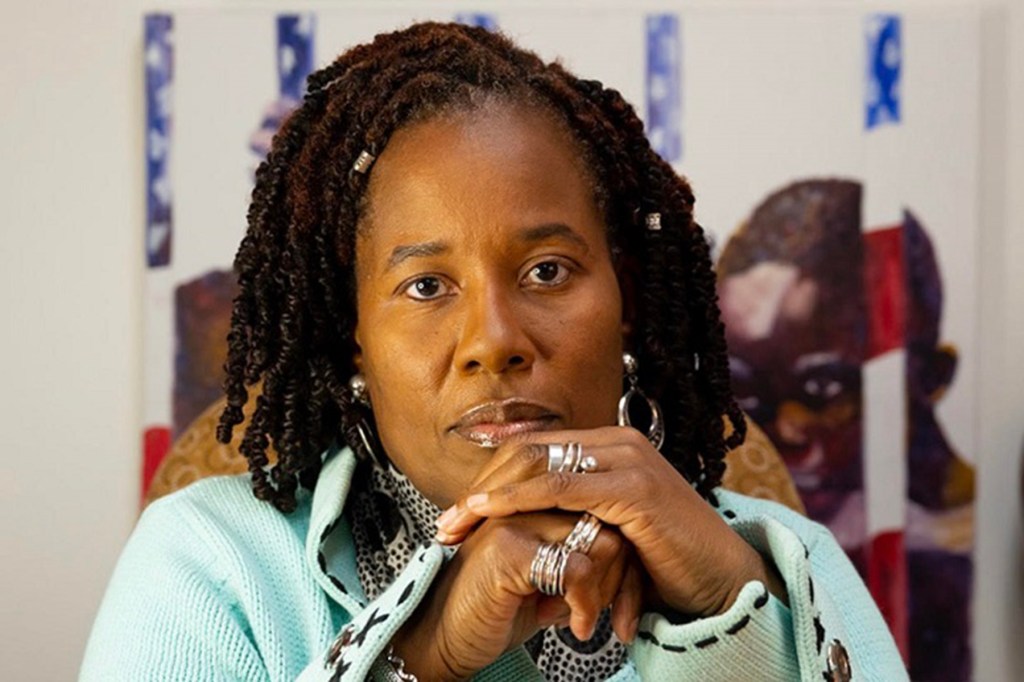 A portrait of a woman.