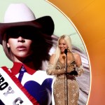 Beyoncé accepts the Best Country Album award for 