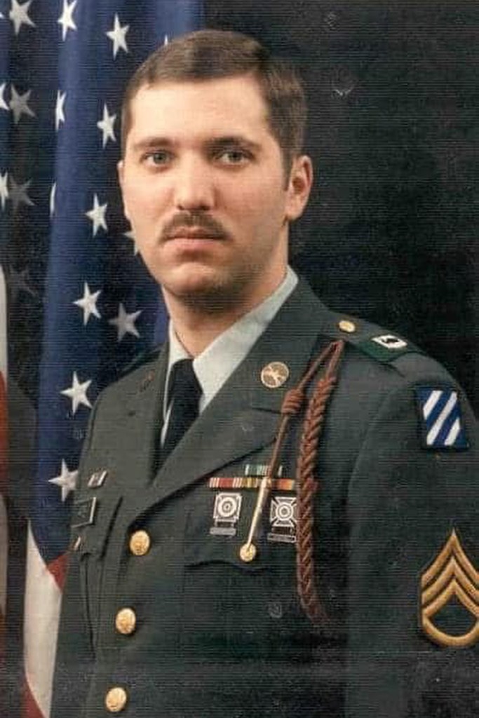 A man in military uniform.