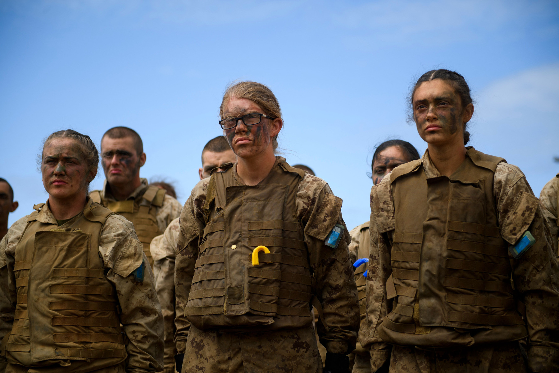 Women marines in uniform