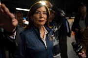 New York Governor Kathy Hochul announces new capital improvements and public safety plans for the MTA New York City subway system in Grand Central Terminal.