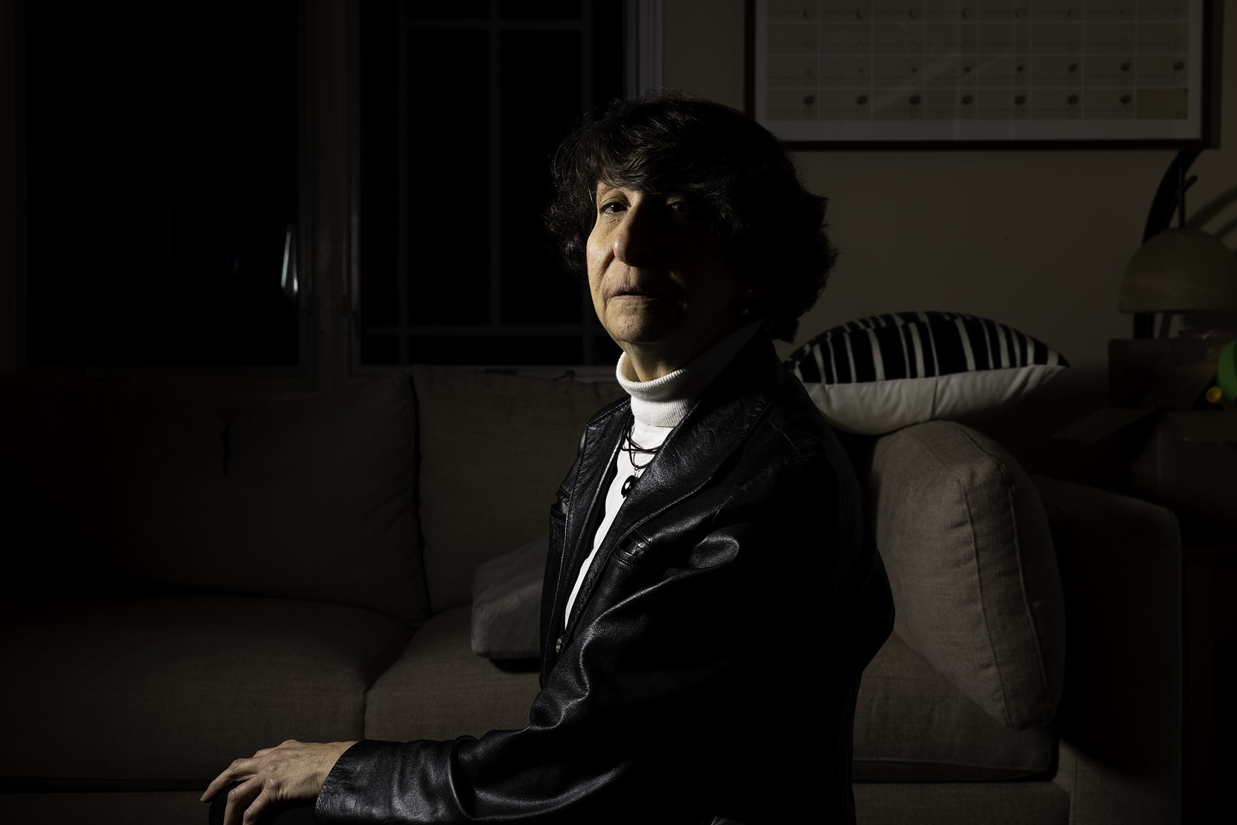 Jocelyn Samuels poses for a portrait in her home in Bethesda, Maryland.