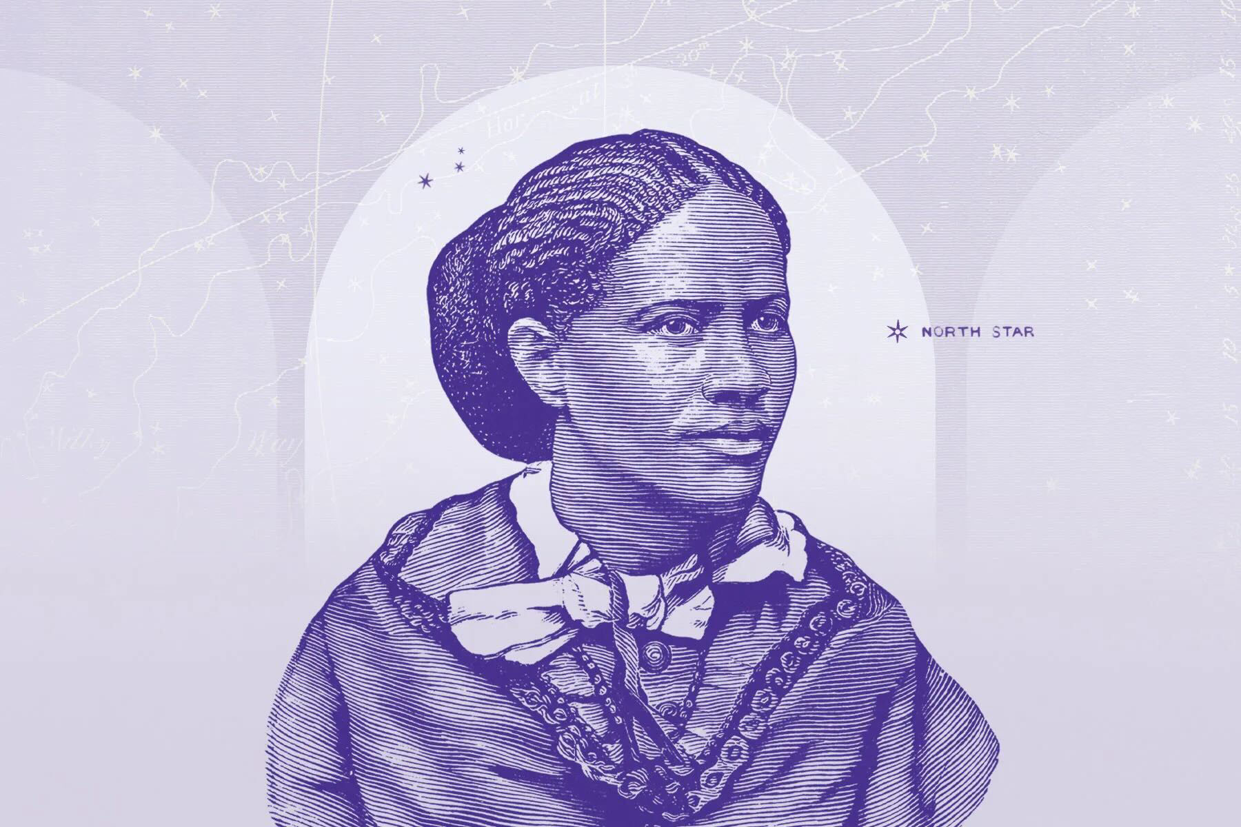 Illustration with a portrait of Frances Ellen Watkins Harper.