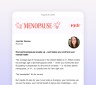 Preview of what the menopause newsletter will look like in an email inbox