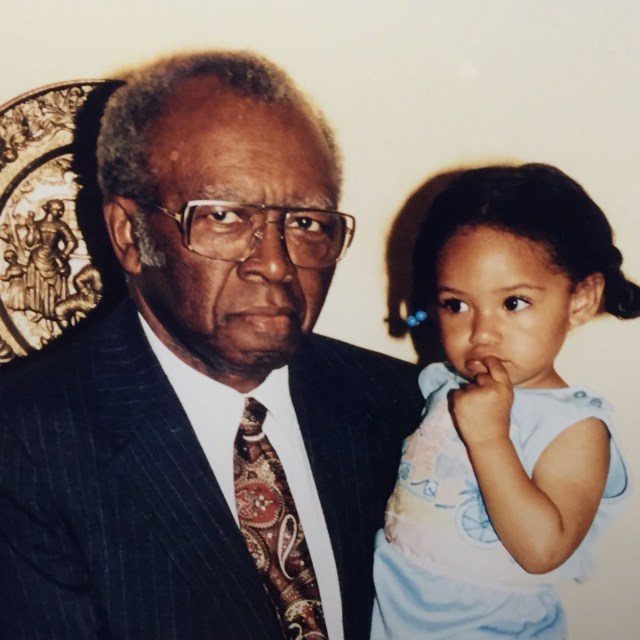 Sheffield and her grandfather, labor activist Horace Sheffield Jr.