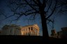 The Virginia State Capitol stands at sunset in Richmond, Virginia.