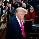 President Trump departs after signing an executive order in the East Room of the White House.