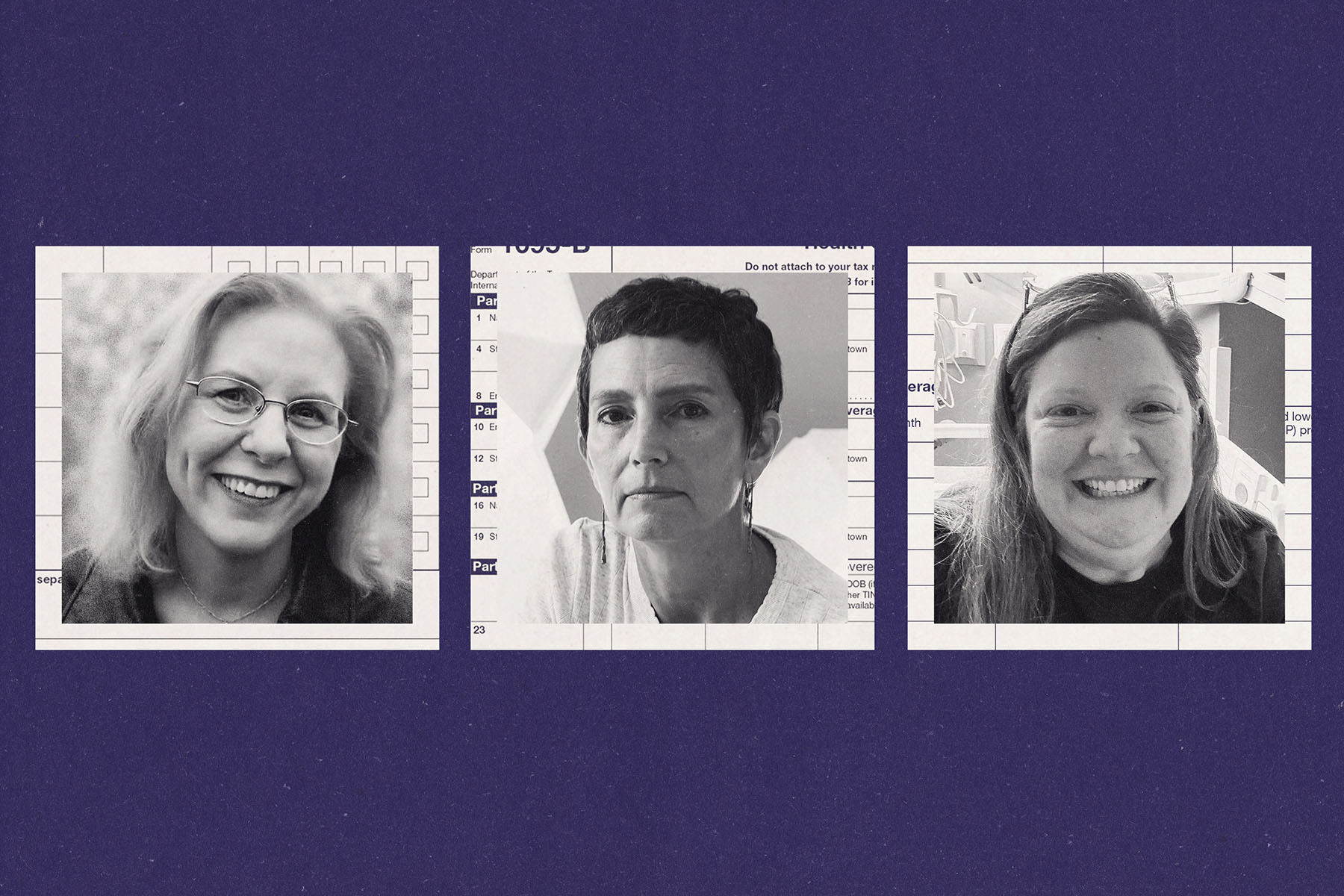 Portraits of impacted women.