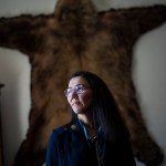 Alaska Rep. Mary Peltola poses for a portrait in her office.