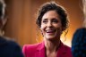 Rep. Julia Letlow smiles as she attends a discussion on Capitol Hill.