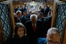 President Donald Trump exits the House Chamber after delivering the State of the Union address to a joint session of Congress.