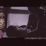 Collage of a silhouetted person sitting by a window holding a baby in their arms, while an Immigration and Customs Enforcement (ICE) badge appears alongside the scene.