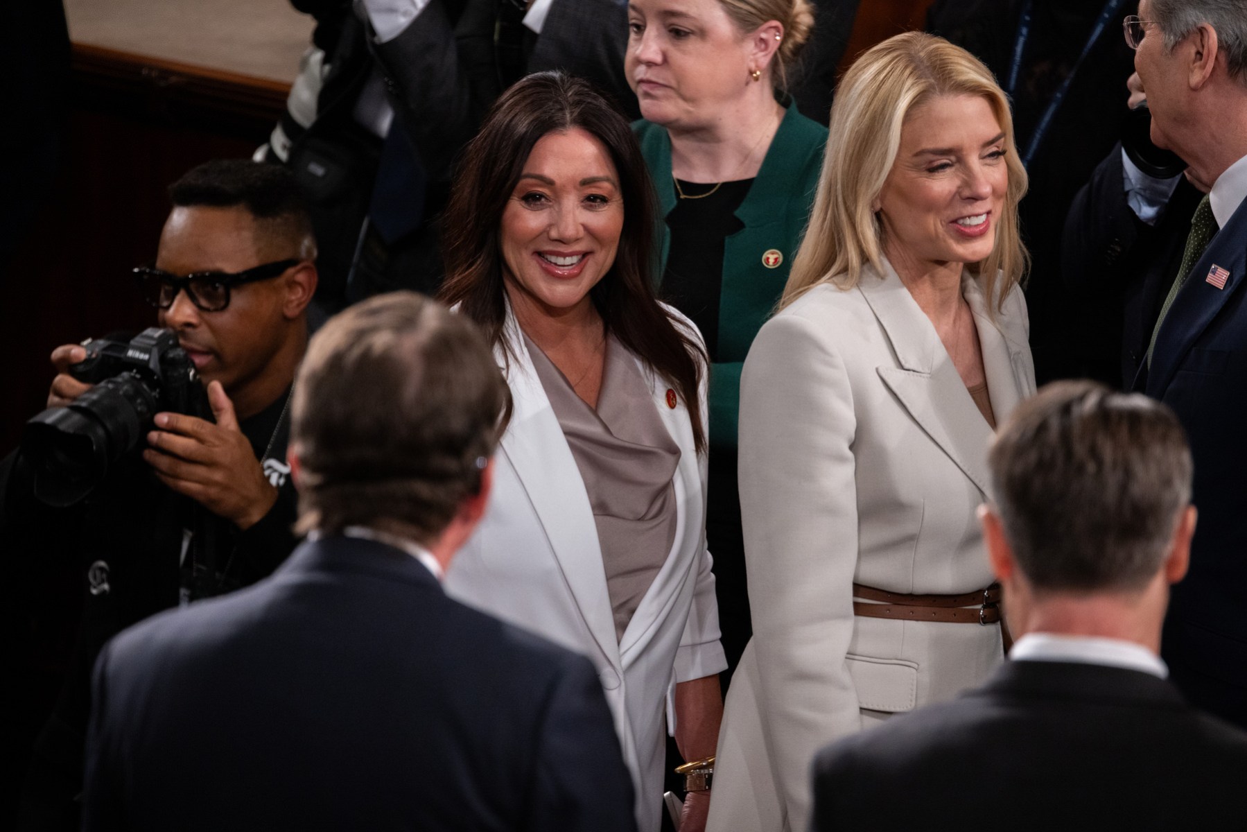 Secretary of Labor Lori Chavez-DeRemer arrives to the chambers of the U.S. House of Representatives.