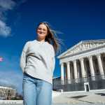 Becky Pepper-Jackson outside the Supreme Court