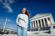 Becky Pepper-Jackson outside the Supreme Court
