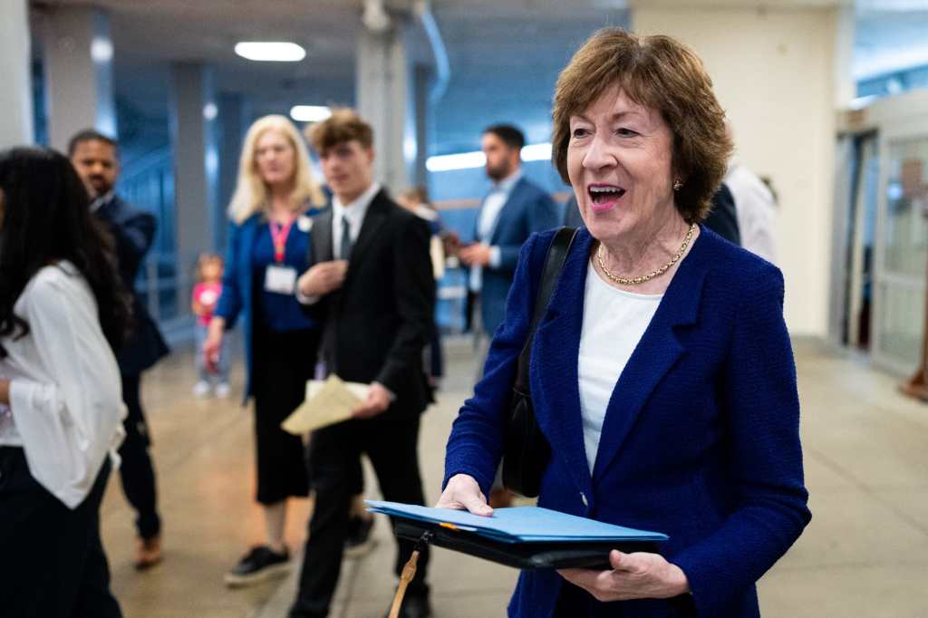 Sen. Susan Collins at the U.S. Capitol