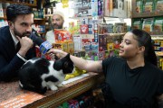 Comedian Michelladonna interviews New York City Mayor Zohran Mamdani while he visits Court Side Deli in the Bronx.